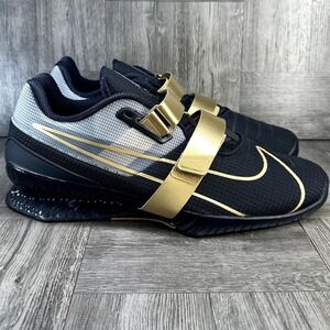 Nike Romaleos 4 Weightlifting Mens 15 Black Gold Training NEW CD3463-001